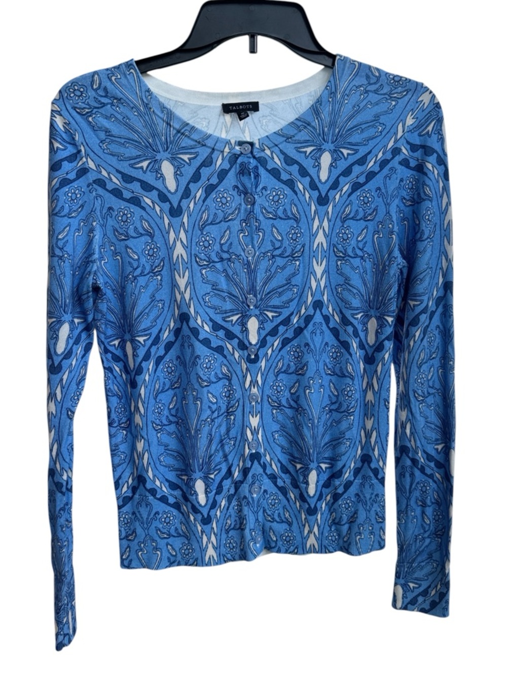 Talbots CHARMING CARDIGAN - FLORAL MEDALLION Size XS
